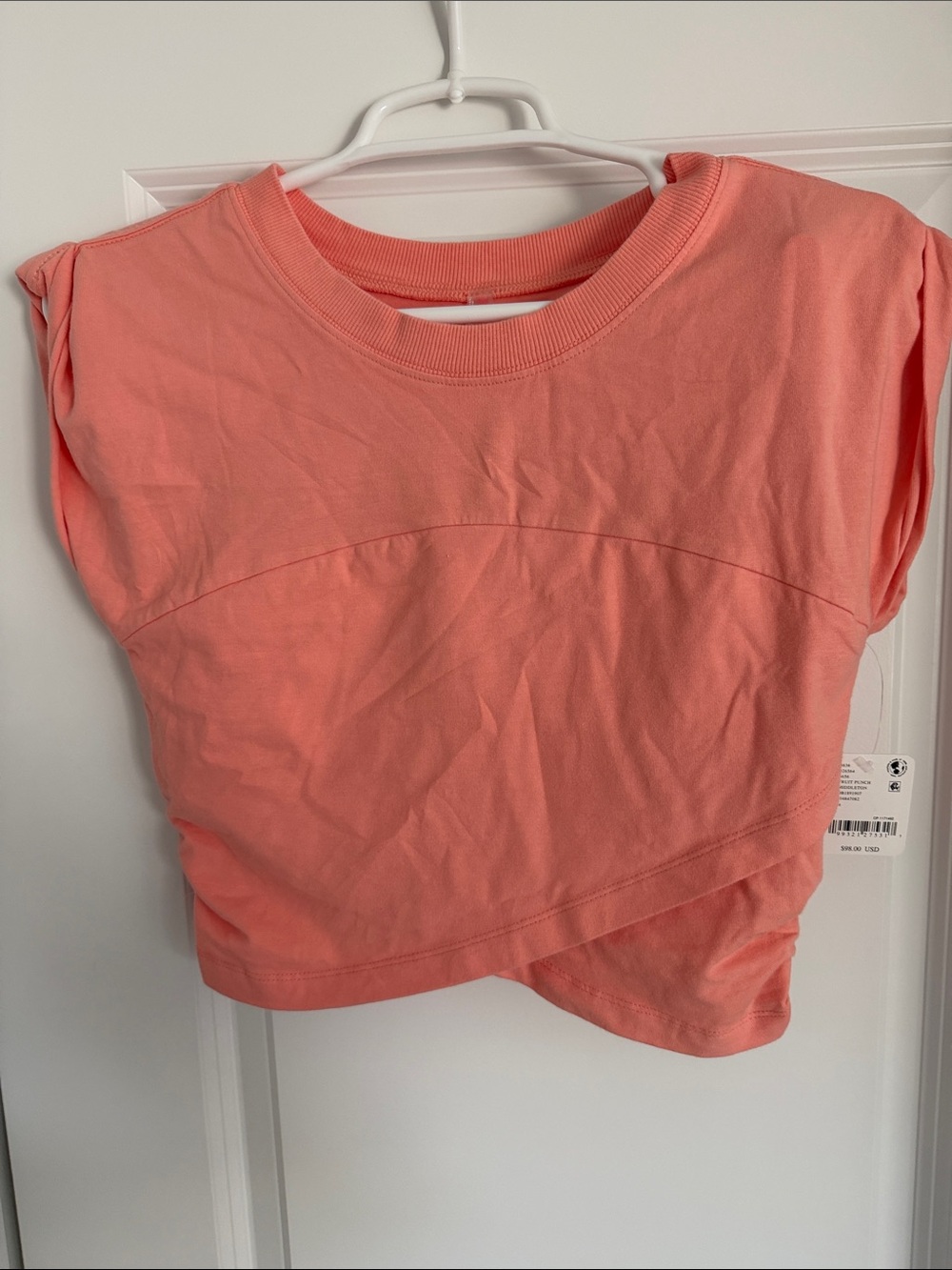 FP Movement by Free People Coral Cropped Crewneck Tee
